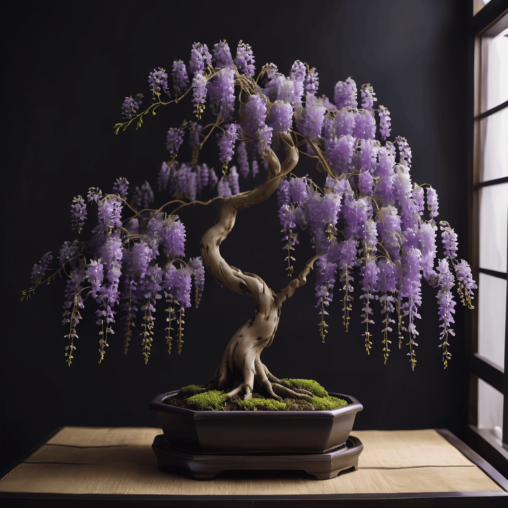 Wisteria Bonsai by a window