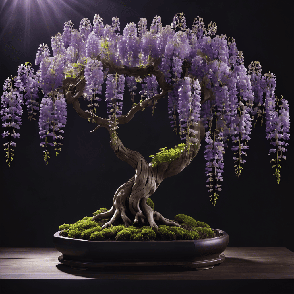 Wisteria Bonsai in full bloom.